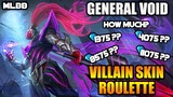 HOW MUCH IS ALPHA'S VILLAIN SKIN? GENERAL VOID - HEROES ROULETTE EVENT - MLBB WHAT’S NEW? VOL. 109