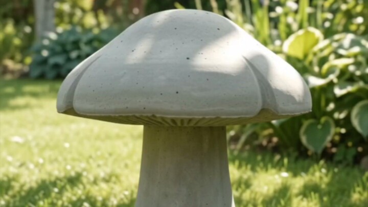 I Made a Concrete Mushroom Stool