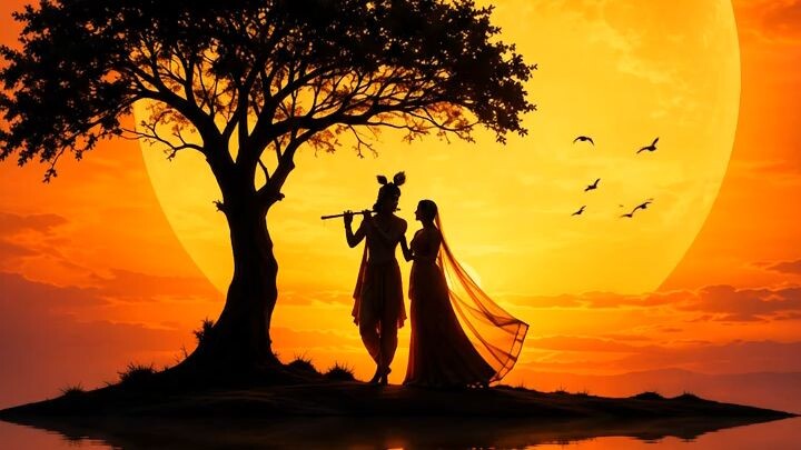 🦚 Radhe Krishna ❤️ Divine Love & Peace | Krishna Bhakti ✨Description:🙏 Radhe Radhe! 🌸Experience t