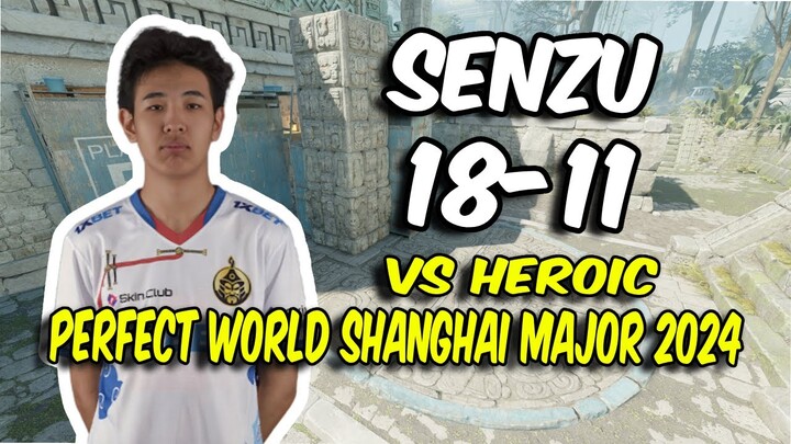 CS2 POV The MongolZ Senzu (18/11) vs HEROIC (Ancient) @ Perfect World Shanghai Major 2024