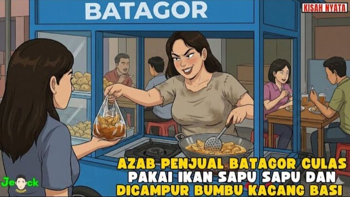 AZAB PENJUAL BATAGOR CULAS PAKAI IKAN SAPU SAPU DAN DICAMPUR BUMBU KACANG