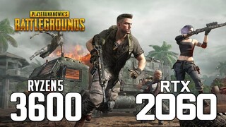 PlayerUnknown's Battlegrounds on Ryzen 5 3600 + RTX 2060 1080p, 1440p benchmarks!