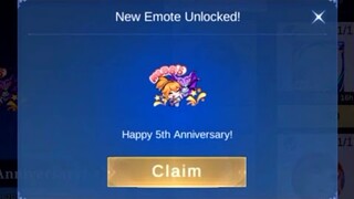 Free emotes thankyou moonton!