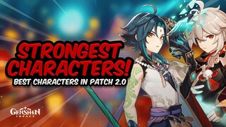 BEST CHARACTERS YOU SHOULD USE IN PATCH 2.0! Strongest DPS & Support Characters in Genshin Impact