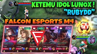 KETEMU IDOL LUNOX “RUBYDD”❗️FALCON ESPORTS M4 ! - Mobile Legends