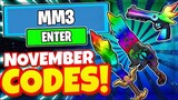 MM3 CODES *NOVEMBER 2021* ALL NEW CODES ROBLOX MURDER MYSTERY CODES!