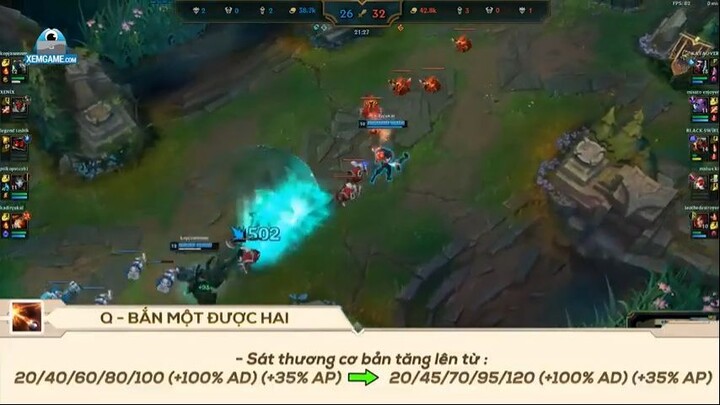 LMHT chém gió- Miss Fortune Sát Lực được buff mạnh toàn bộ các kỹ năng trong 12.