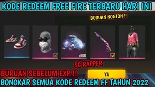 BONGKAR 10 KODE REDEEM FREE FIRE TERBARU HARI INI BULAN JULI 2022