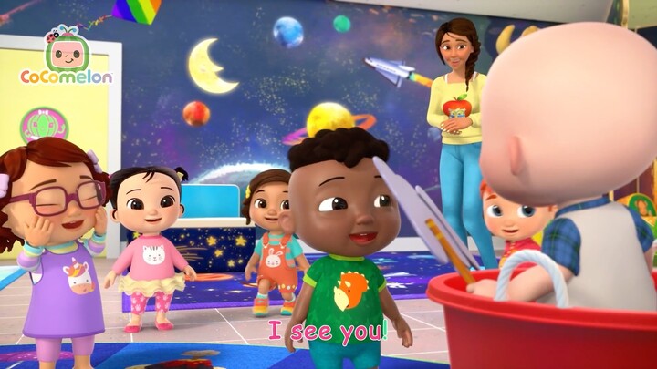 Peekaboo School Time with Ms. Appleberry and JJ | ENGLISH FOR KIDS and Kids Songs