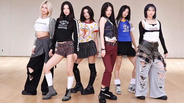 『Tarian cermin 4K』ILLIT - “I Got Your Back (Feat. JISOO, MOMOKA dari HANA)” Ruang latihan cermin den