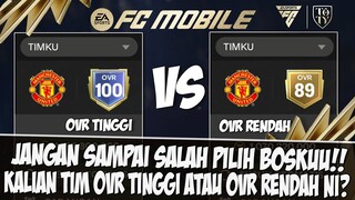 JANGAN SAMPE SALAH PILIH!! KALIAM TIM OVR TINGGI ATAU TIM OVR RENDAH?? EVENT TOTY 24 EA FC MOBILE