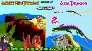 Review Bản Cập Nhật Beta Hai Loại Rồng Mới Cực Mạnh Trong Addon Dragon Fantasy Mcpe 1.16 | KIDING MC