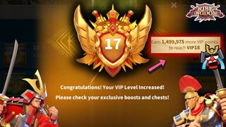 AKHIRNYA!! NAIK VIP 17 GAES!!! CARA CEPAT NAIK VIP DAN MORE THAN GEMS | Rise Of Kingdoms Indonesia