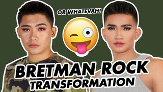 TRANSFORMING INTO BRETMAN ROCK | GIRLFRIEND DOES BOYFRIEND'S MAKEUP | WE DUET