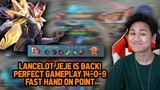 LANCELOT JEJE IS BACK! GAMEPLAY RAPIH FAST HAND + ON POINT - Mobile Legends Indonesia