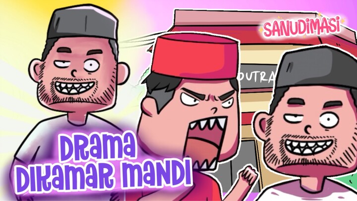 Drama saat antri ke kamar mandi