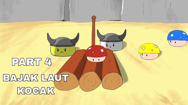 BAJAK LAUT KOCAK - mencari harta karun langit part 4 - animasi king slime