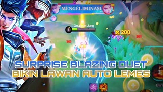 SURPRISE BLAZING DUET BIKIN LAWAN AUTO LEMES