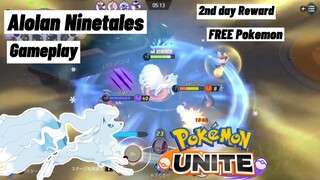 Pokemon Unite Alolan Ninetales Gameplay FREE Pokemon Nintendo Switch