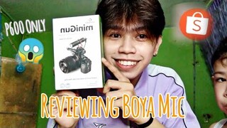 JUST GOT MY BOYA MIC