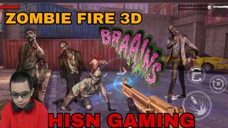 game zombie fire 3D.  zombie menyerang