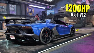 Need for Speed Heat Gameplay - 1200HP LAMBORGHINI AVENTADOR SVJ ROADSTER Customization | Max Build