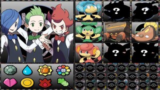 CRESS, CILAN & CHILI / コーン, デント  & ポッドPOKEMON TEAM (IF THEY TRAVEL TO OTHER REGION)