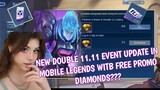 New Double 11.11 event update free Lottery ticket And Promo Diamonds 2021