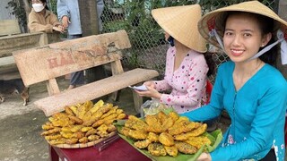 Qua Cồn Đốn Chuối Về Làm Chuối Chiên Tặng Các Em Nhỏ | Món Ăn Gắn Liền Tuổi Thơ | NĐMT#253