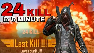 24 KILL Dalam 5 Menit? AKM vs SQUAD - Team Deathmatch PUBG LITE