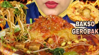 AMBYAR 🤯🤯🤯||ASMR BAKSO GEROBAK  ISI TETELAN DAN JEROAN SAPI |MANIS, ASEM ,LADA| ASMR INDONESIA