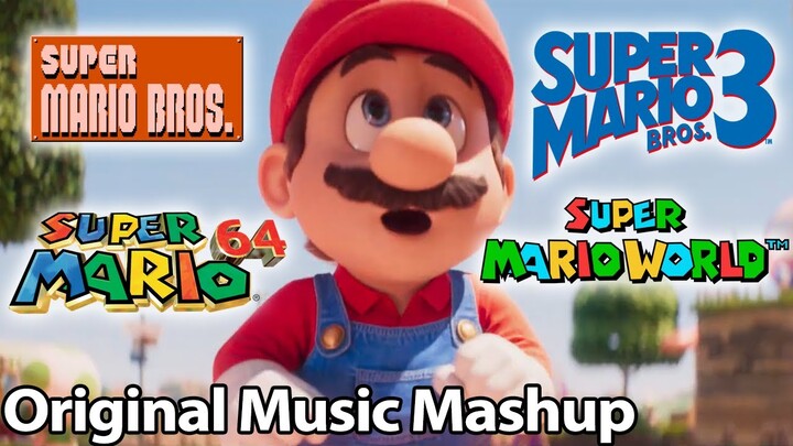 Mario Movie "Mushroom Kingdom" clip with the Original Game Music mixed