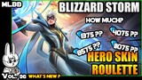 VALE NEW SKIN BLIZZARD STORM HEROES ROULETTE EVENT - HOW MUCH??? - MLBB WHAT’S NEW? VOL. 96