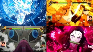 All Tanjiro, Zenitsu, Inoske & Nezuko Ultimates Demon Slayer: Hinokami Keppuutan