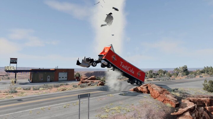 A little water splashed from a pipe on the road—no big deal.