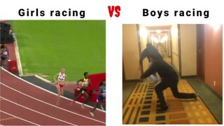 Girls Racing Vs Boys Racing