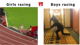 Girls Racing Vs Boys Racing