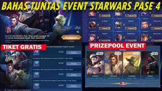 BAHAS TUNTAS EVENT STARWARS PASE 4 PRIZPOOL.PRE-ORDER TIKET GRATIS SKIN EPIC LIMITED PASTI DAPAT