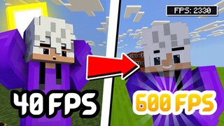 The Best Combined FPS Boost Texture Pack For MCPE!! How to Reduce Lag on 1.17 (MCPE/MCBE)