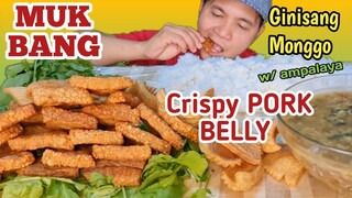 SUPER CRISPY PORK BELLY CHIPS Unique | MONGGO with AMPALAYA | Collab with @leiz lafang channel