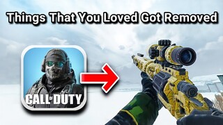 6 Things You Loved in CODM That Got Removed