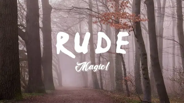 magic rude lyrics