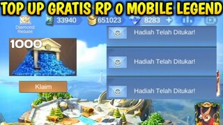 KLAIM 1000 DIAMOND | CARA TOP UP GRATIS RP 0 MOBILE LEGEND ML