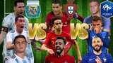Argentina TRİO 🆚 Portugal TRİO 🆚 France TRİO 🔥🤯 (Messi,Di Maria,Dybala,Benzema,Mbappe)