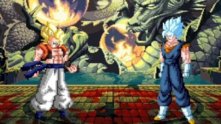 【MUGEN】Super Gogeta VS Super Saiyan Blue Vegito