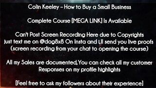 Colin Keeley  course  - How to Buy a Small Business download
