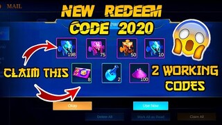 NEW REDEEM CODES IN MOBILE LEGENDS 2020 | WITH PROOF | REDEEM NOW | MLBB