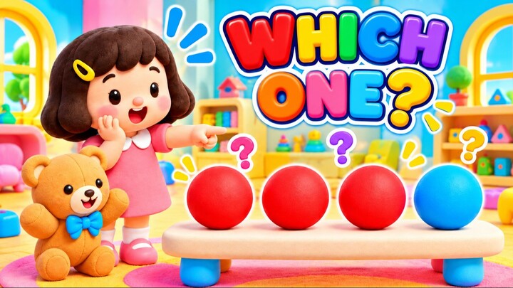 Which One is Different? 🔍 Find the Odd One Out with Lulu & Teddy! | Nursery Rhymes for Kids