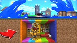 Minecraft DON'T ENTER RAINBOW BUNKER TSUNAMI MOD / UNDERGROUND HOUSE BUILD !! Minecraft Mods