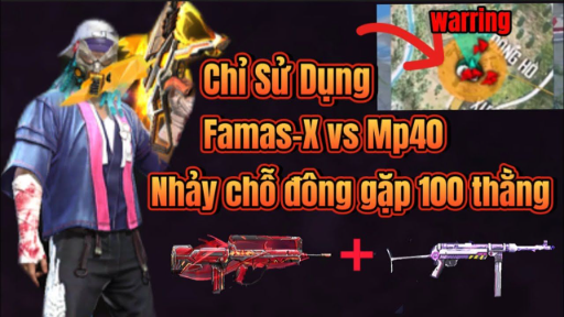 [FREE FIRE] Sử Dụng FamasX + MP40 Cơ Khí Cân 100 Thằng Ở Tháp Đồng Hồ